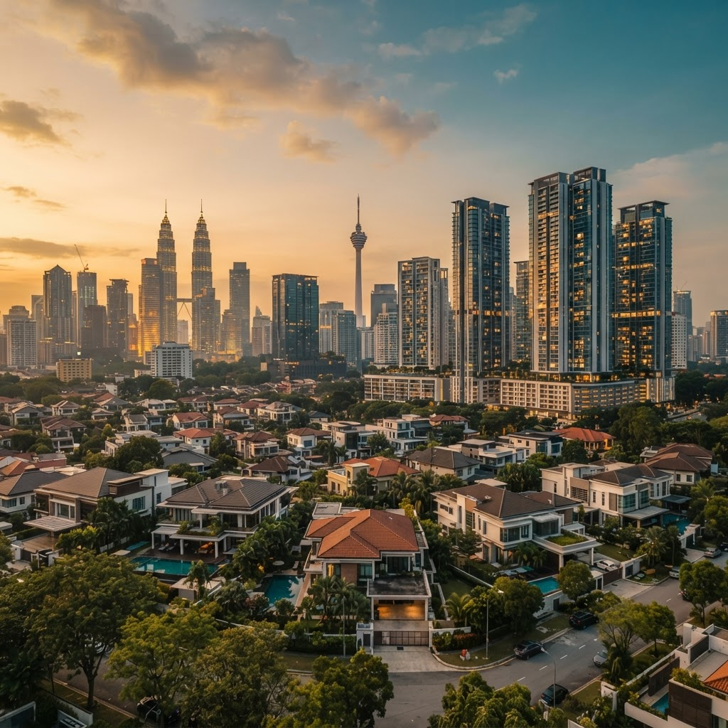 Modern Kuala Lumpur residential skyline
